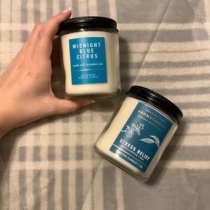 Two bath and body works candles
